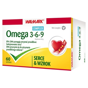 Omega 3-6-9 Kompozycja z oleju ryb, lnu i ogórecznika 60 kaps.