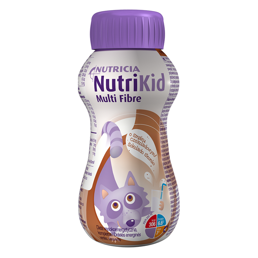 NutriKid Multi Fibre o smaku czekoladowym płyn 200ml