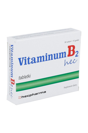 Vitaminum B 2 Hec tabl. 60tabl.(2blist.po3