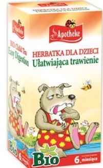 Herbatka dla dzieci- na trawienie BIO 20x 1, 5g APOTHEKE (koper włoski,  melisa,  mięta)