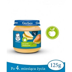 GERBER Owoce gruszki williamsa 125g