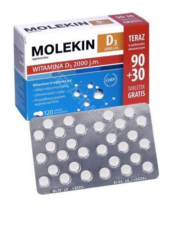 Molekin D3 2 000 j.m. 120 tabl.