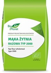 Mąka żytnia razowa TYP 2000 BIO 1kg BIO PLANET