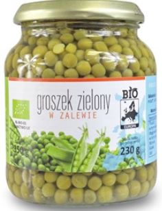 Groszek zielony w zalewie w słoiku BIO 350g BIO EUROPA