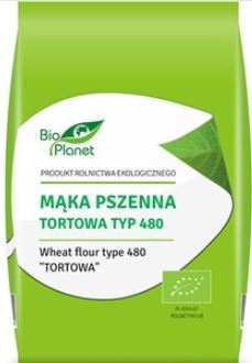 Mąka pszenna tortowa TYP 480 BIO 1kg BIO PLANET