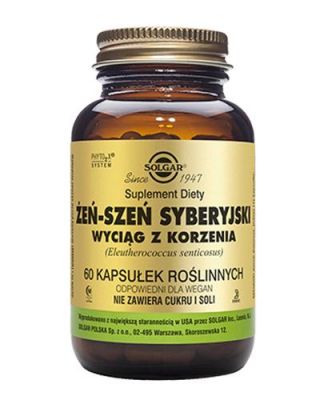 SOLGAR Żeń-szeń syberyjski wyciąg  60 kaps *