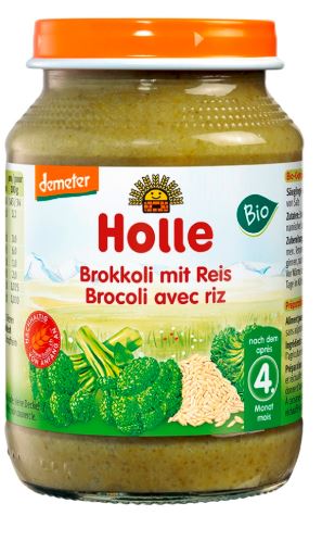 Holle Danie dla niemowląt brokuły-ryż BIO