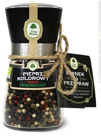 PIEPRZ KOLOROWY ZIARNO W MŁYNKU BIO 80 g -