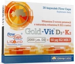 Olimp Gold-Vit D3 2000 j.m.+K2 kaps. 30kap