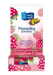 SKARB MATKI pomadka ochronna dla dzieci o smaku malinowym, 6,5 g