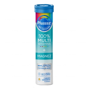 Plusssz 100% Multiwitamina + Magnez tabl.musujące 20 tabl.