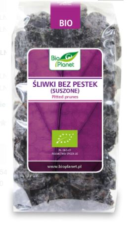 ŚLIWKI BEZ PESTEK (SUSZONE) BIO 400 g - BIO PLANET data ważności 11.24r