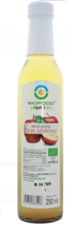 OCET JABŁKOWY NIEFILTROWANY BIO 250 ml - Bio Food