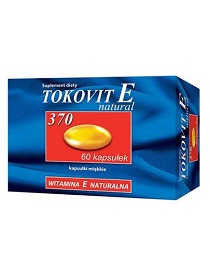 Tokovit E 370 natural kaps.elast. 60kaps.