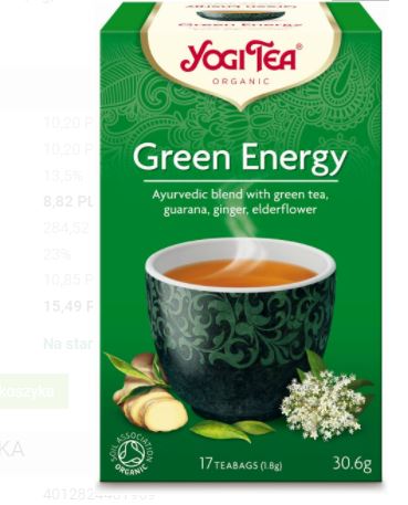 HERBATA ZIELONA ENERGIA (GREEN ENERGY) Yogi Tea