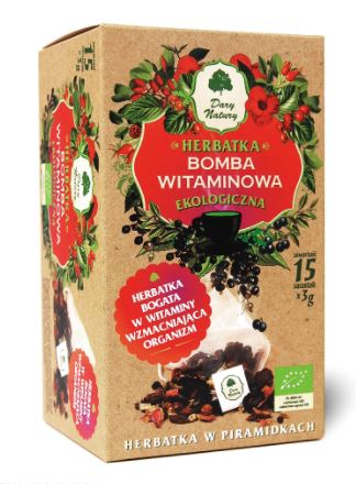 HERBATKA BOMBA WITAMINOWA PIRAMIDKI BIO 15x3g