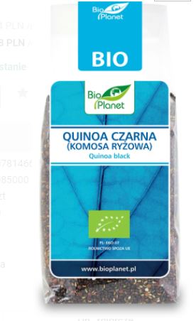 QUINOA CZARNA (KOMOSA RYŻOWA) BIO 250 g -