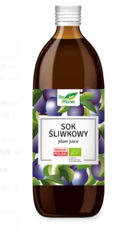 SOK ŚLIWKOWY NFC BIO 500 ml - BIO PLANET