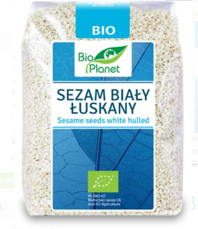 SEZAM BIAŁY ŁUSKANY BIO 250 g - BIO PLANET