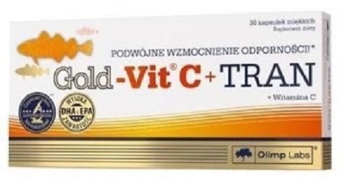 OLIMP Gold-Vit C + Tran kaps. 30 kaps..-data waznosci 30.11.2024