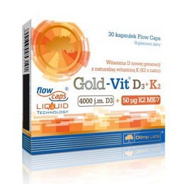 OLIMP Gold Vit D3 + K2 4000 kaps. 30kaps.