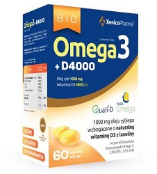 Xenico bio Omega3 D4000 kaps.miękkie 60 kaps.