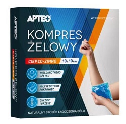 Kompres żelowy ciepło-zimno APTEO 10cm x 10cm APTEO