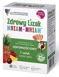 Zdrowy Lizak Mniam Mniam 7 szt naklejka