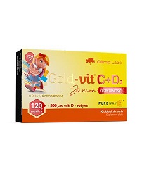 Olimp Gold - Vit C + D3 Junior ODPORNOŚĆ