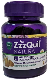 Zzzquil Natura o smaku mango i banana żelki 30 sztuk+2 żelka Gratis!!!