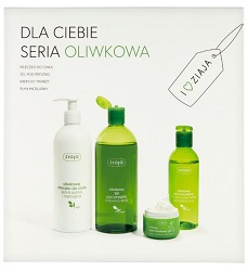 ZIAJA Zestaw Oliwkowa, płyn micelarny, 200 ml + żel pod prysznic, 500 ml + mleczko do ciała, 400 ml*