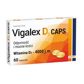 Vigalex D3 Caps 4000 j.m. kaps.miękkie 60k-data waznosci 30.11.2024