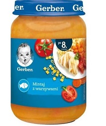 GERBER Mintaj z warzywami 190 g