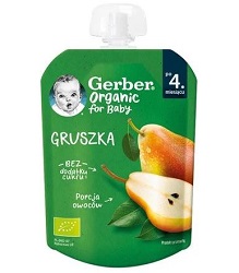 GERBER Deserek Gruszka po 4 m-cu mus 80g (tubka)