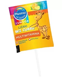 Plusssz Junior Lizaki BEZ CUKRU Multiwitamina 1 szt