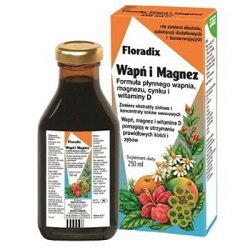 Floradix Wapń i Magnez płyndoust. 250ml