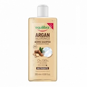 EQUILIBRA Odżywczy szampon argan i kwas hialuronowy
