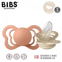 BIBS COUTURE 2-PACK VANILLA/PEACH M