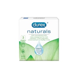 Durex Naturals Prezerwatywy 3 szt.