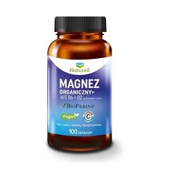 Naturell Magnez Organiczny + kaps. 100kaps