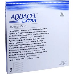 Aquacel Extra Opatrunek hydrofiber 15 x 15 cm *