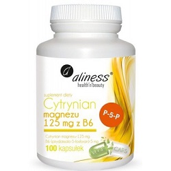 Aliness Cytrynian Magnezu 125 mg B6 x 100 kapsułek