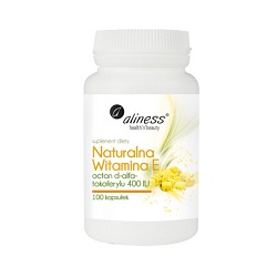 Aliness Naturalna Witamina E400 IU 100 kap