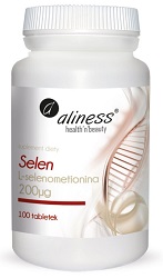 Aliness Selen L-selenometionina 200mg 100 kapsułek