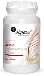 Aliness Selen L-selenometionina 200mg 100 kaps.  *