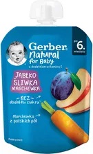 GERBER Deserek Jabłko śliwka marchew 80 g-data ważnosci 31.05.2025