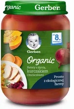 GERBER ORGANIC Bataty z dynią kurczakiem i buraczkami