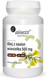 Aliness Olej z nasion wiesiołka 500 mg 90 kaps. *