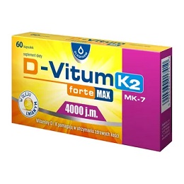 D-Vitum Forte Max 4000 j.m. K2 kaps. 60 kap