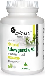 Aliness Natural Ashwaganda 570 mg 100 kaps.  *